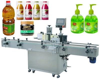 Controle Tabletop de Front Back Labeler Machine HMI da garrafa redonda de óleo essencial