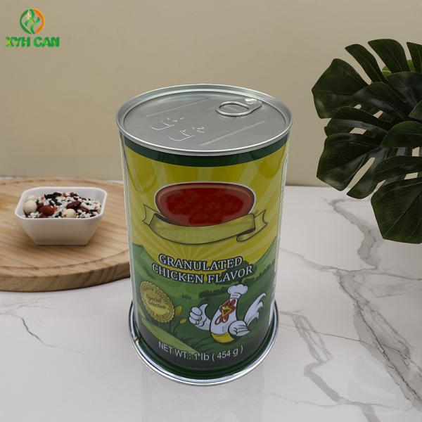 Polishing Painting Round Tin Cans 4C Offset For 454g Milk Powder