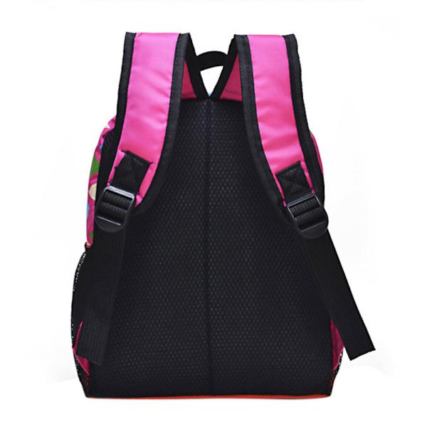 Pink Printing Polyester Kids School Backpacks For Teenage Girls 28*37*12 CM 