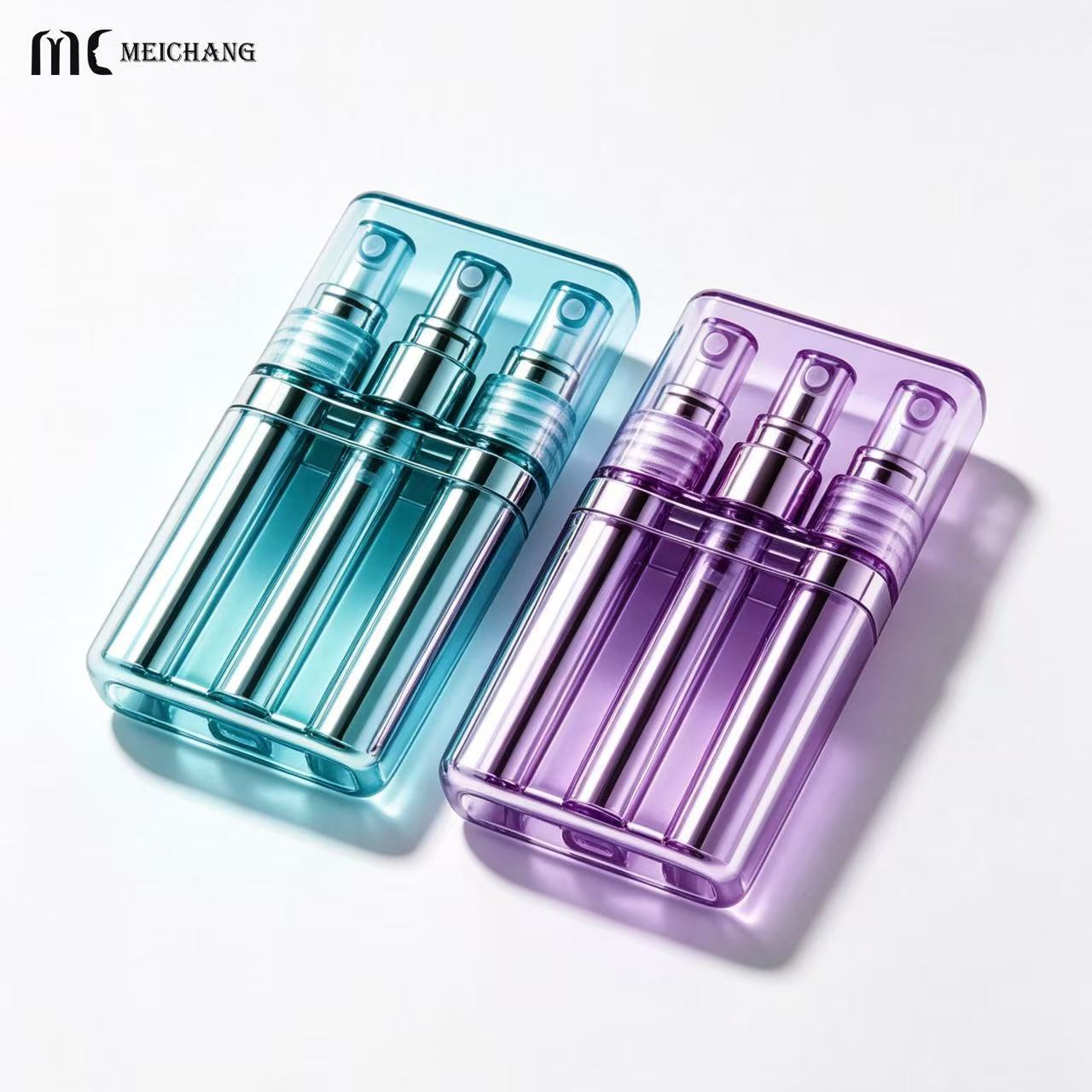 3-in-1 3ml Refillable Travel Spray Bottle for Portable Cosmetic Packaging (MC-450)