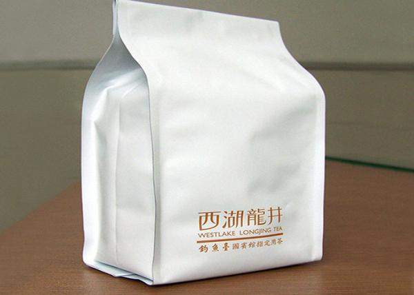 Aluminum Foil Side Gusset Bag Moisture Proof , Quad Seal Zip Stand Up Gusseted Bags