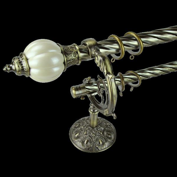 Morocco 1.5m Crystal 3m Pipe Curtain Rods Set For Bedroom