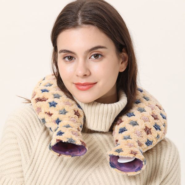 1.5L Botella de agua caliente fría Bolsa en forma de U Reutilizables bolsas calientes y frías para el dolor