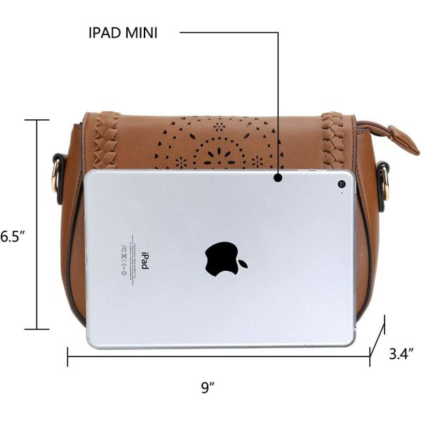 KKXIU Crossbody Bags for Women Hollow Purses with Adjustable Strap