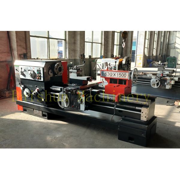 Machining Steel Mechanical Lathe Machine , Manual Conventional Lathe Machine