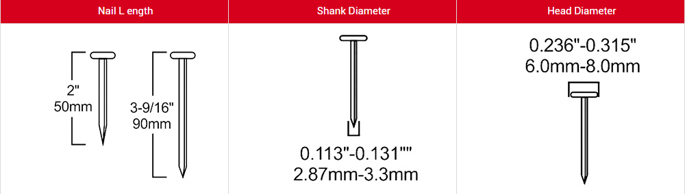 15° Coil Nailer For Flat Wire Welded Coil Nail 90mm Nail Staple Gun