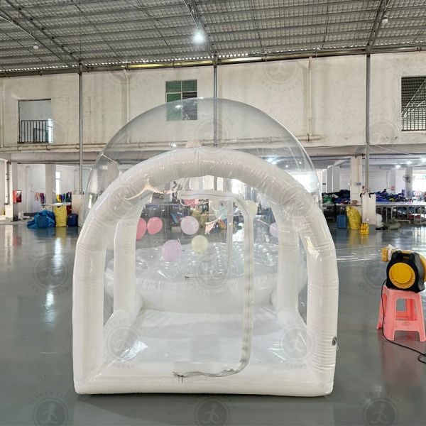 Tente à bulles gonflables de nouveau style pour enfantsMaison à sauter Dôme à bulles avec ballon volant