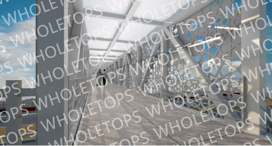 3.0MM Thickness Laser Cut Aluminum Panel For Exterior Pedestrian Bridge Decorative