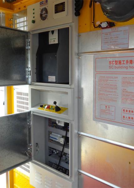 Elevador aprovado da cremalheira e do pinhão da gaiola de SC200 VFD único