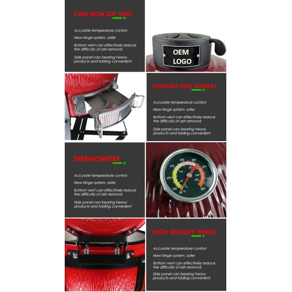 KIMSTONE Caja China Asador Asados Grill Xxl Holzkohle Grill Table Plancha Kamodo 21inch Pizza Akorn Bbq Ceramic Egg Kamado Grill