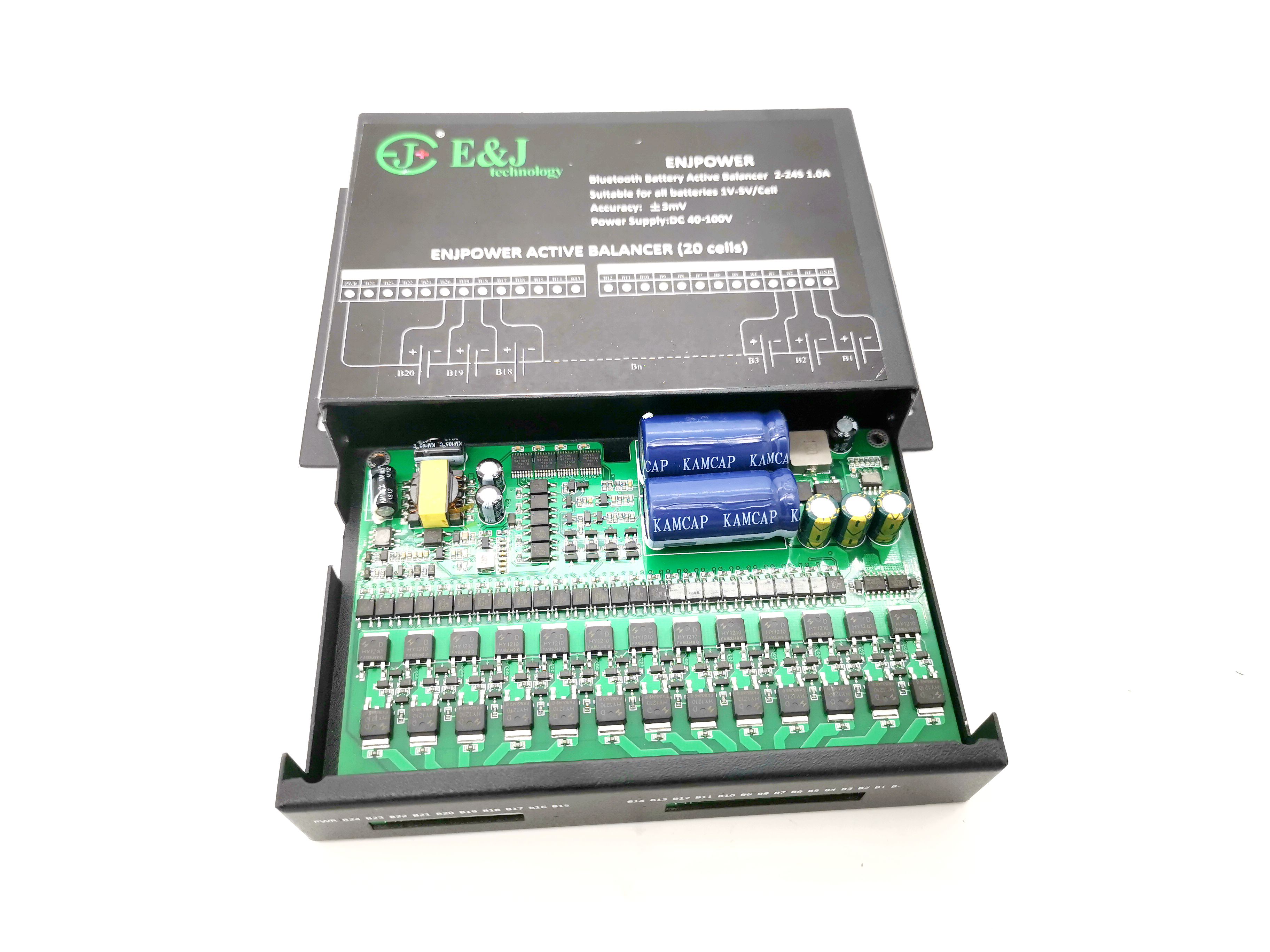 2S - 24S 1.0A 2.0A Active Battery Balancer Bluetooth BMS Solution 50A 100A 150A 200A