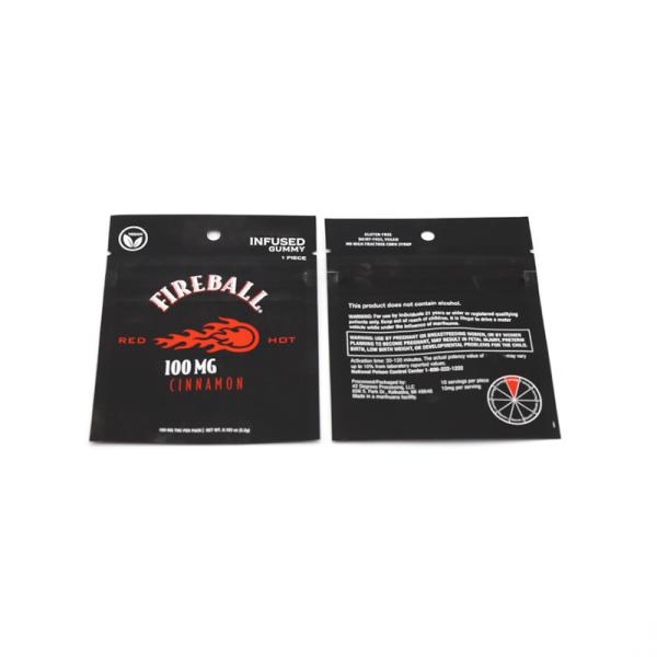 Saco de embalagem de cigarros de tabaco Mylar Saco de embalagem de tabaco de embalagem de 3 lados Saco de embalagem de embalagem de plástico em folha de alumínio impressa