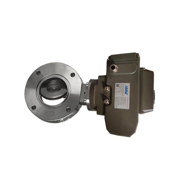 Электрический нержавеющий сталь фланцевой высоковакуумный шаровой клапан для производства полупроводников