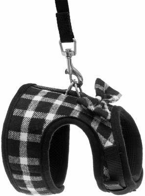 Tela macia Cat Harness Collar do estilo britânico bonito