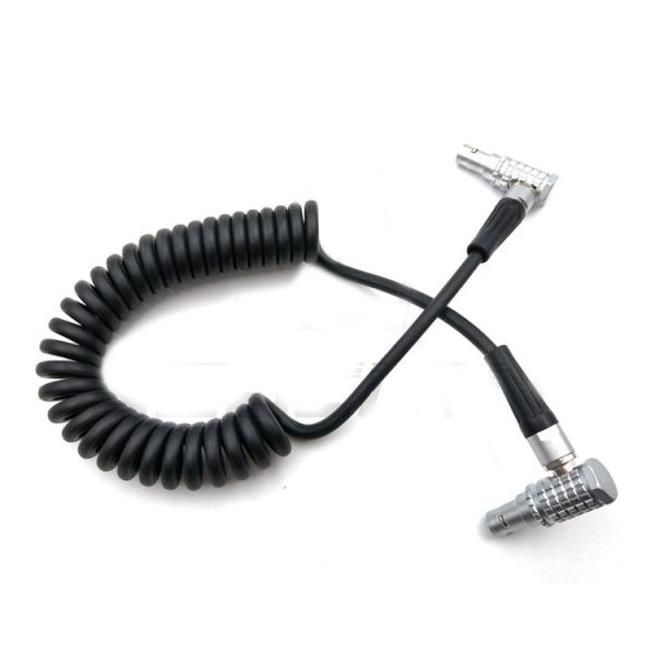 Elbow Follow Focus Cable LEMO 2 Pin To LEMO 2 Pin Plug For Video Transmission