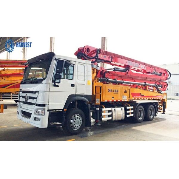 bomba concreta montada caminhão de enchimento da altura 130m3/H HB39K 39m de 1580mm