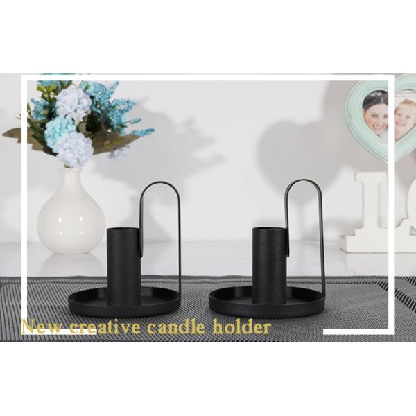 Wholesale Metallic Candle Holder Simple Luxury Candle Light Stand Exquisite Shape Wedding Candlesticks