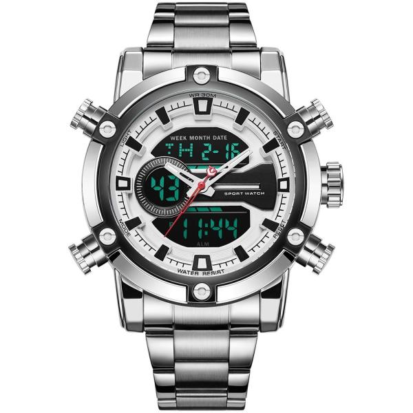 1.5 Inch OEM Mens Digital Waterproof Watches Stainless Steel Waterproof Watch