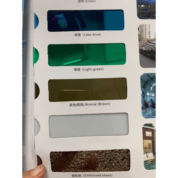 5 мм прозрачный двойной стены поликарбонатный полый лист 100% девственный с УФ-покрытием