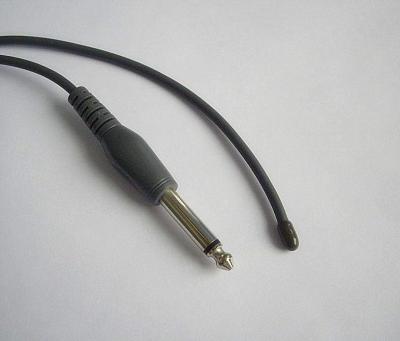 Black Wire Rectal Medical Temperature Probe With Direct Mono Connector