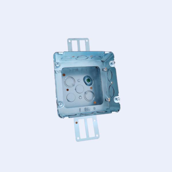 Steel Circular Electrical Box 1/2 3/4 Inch Knockouts Pre Galvanized