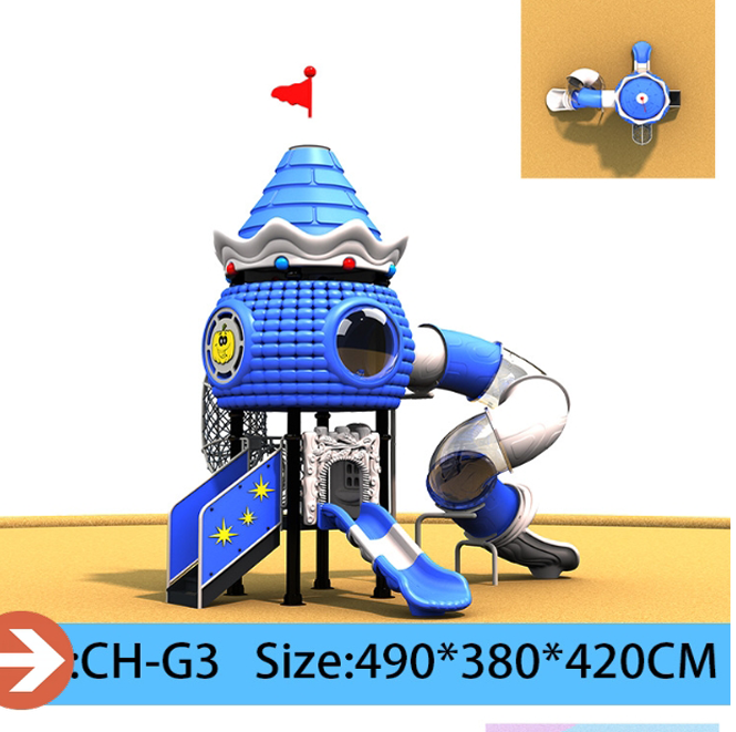 Pumpkin  Robot Theme Large Outdoor Playground Slide  Custom Plastic Combination Slides Climbing Tunnels Adventure Tubes for Parks Kindergartens  Resorts