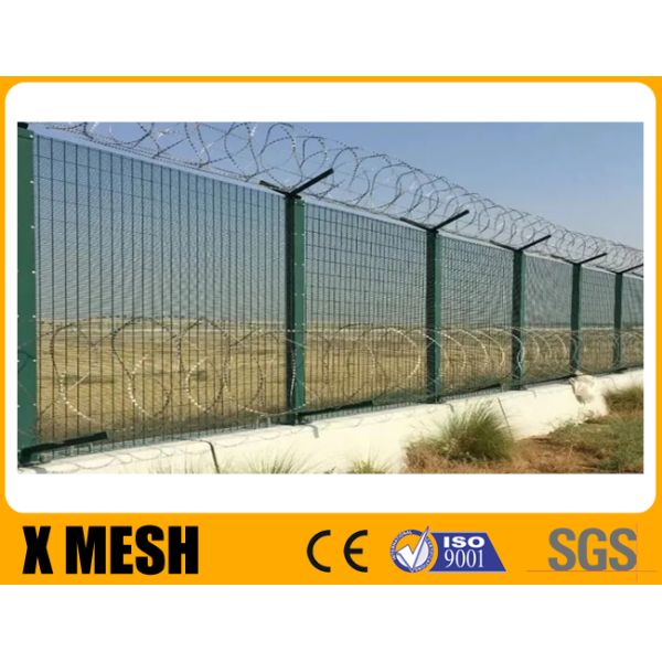 Противоскалочный забор 358 Противорезанная проволочная сетка панель Прозрачный вид Тип с шириной 2 м Для защиты дороги