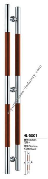Stainless steel door handle HL5001, dia38 X 1200