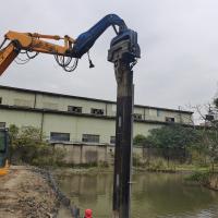 10m Crane Vibrating Plastic Sheet Pile conduisant la machine pour la base de Chambre