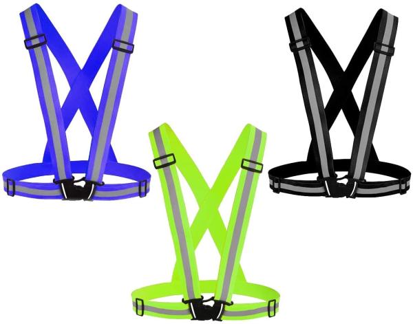 4 Adjustable Buckles Fiber Polyester Purple Ladies Hi Vis Vest 42*52cm