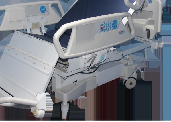 Nursing Full Electric Hospital Bed With Premium Foam Mattress And Half Rails Included