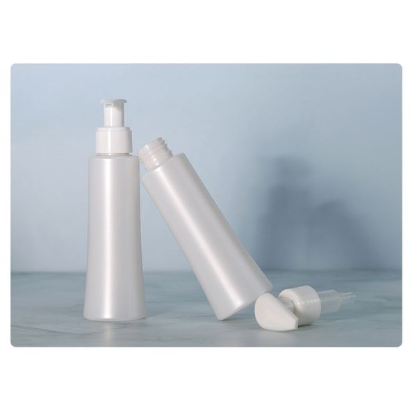 120ml Popular Shinny White Foam Pump Bottle Plastic PET Face Cleanser Refillable Bottle Set Liquid Lotion Cream Pump Bottle