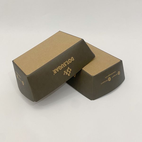 Пакет из бумаги для пищи в форме лодки экологически чистый биоразлагаемый Kraft Packaging