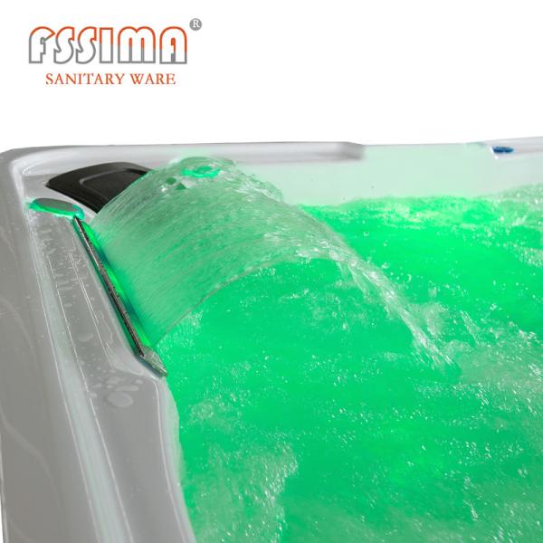 Suporte exterior dos SS dos termas 201 do jardim da fibra de vidro da pessoa da banheira 5 da massagem da banheira de hidromassagem