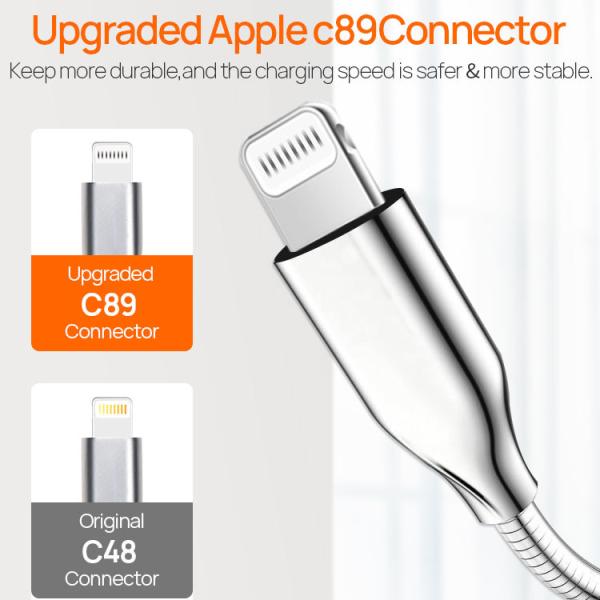 OEM MFI USB Lightning Charging Cable Full Metal For Apple IPhone
