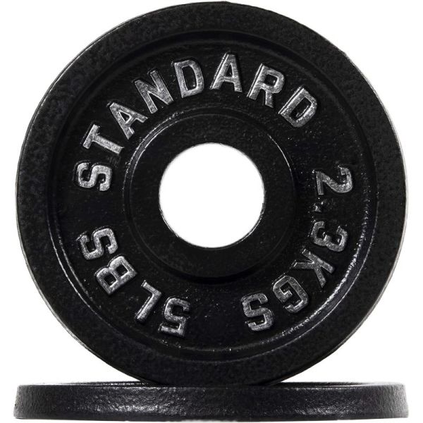 50MM Black Cast Iron Steel Free Weight Plate Set for Gym Weightlifting Standard