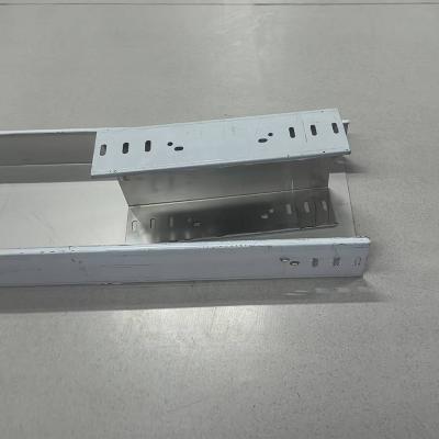 Silver Stainless Steel Cable Tray Industrial Wall Mounted Or Suspended 50mm-1000mm Height