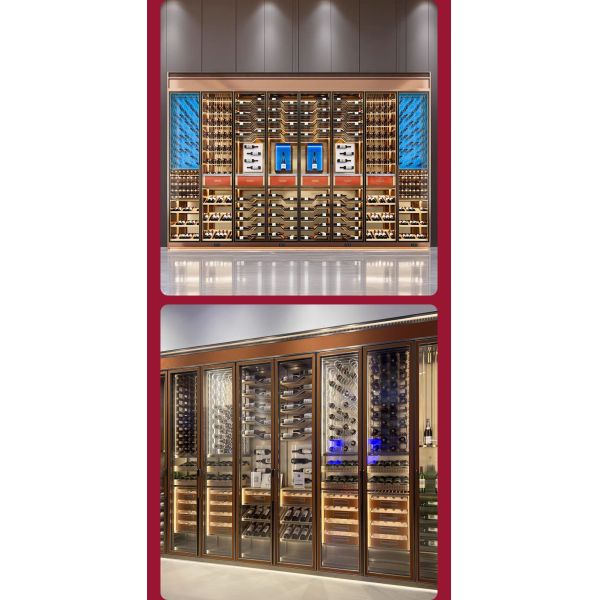 Gabinete enfriador de vino independiente de acero inoxidable Termostato ajustable Funcionamiento silencioso