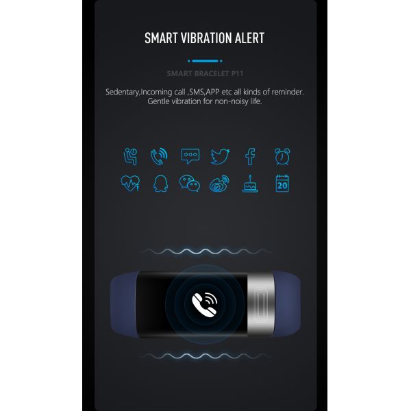 ЭКГ PPG Шагомер HR Монитор Смарт-браслет Фитнес-трекер Часы с кровяным давлением