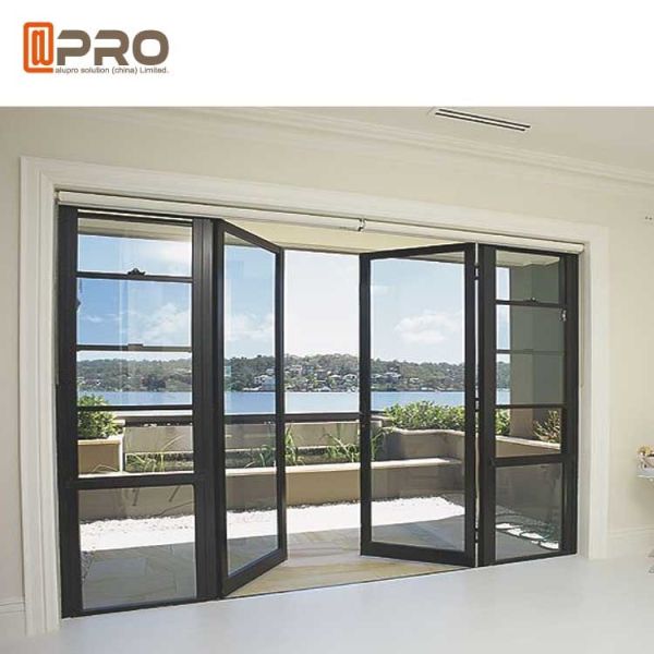 O alumínio da segurança da prova da bala articulou portas com estilo que francês de vidro laminado a porta de vidro do chuveiro articula o chuveiro das dobradiças