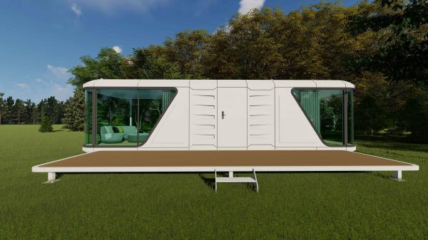 Capsule spatiale de luxe maison préfabriquée moderne