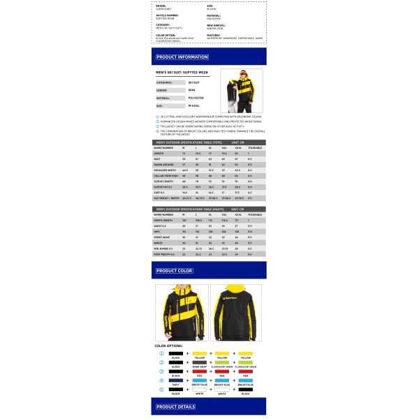 Windproof Coat Cozy Pants ISO 9001 Skiing Outdoor Sportswear