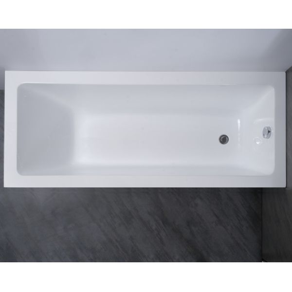 Rectangular Simple Drop in Acrylic Bathtubs Panels Drainage Accessories and Package Size