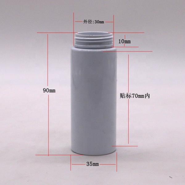 Embalagem de plástico Mini garrafa de viagem 50ml PET Mousse garrafa de espuma com logotipo personalizado