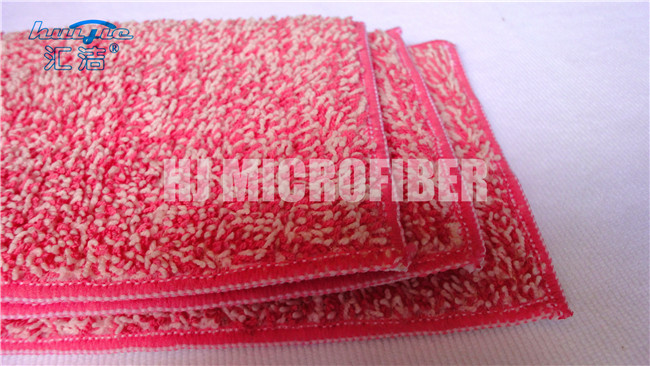 Красный цвет покрасил пусковые площадки Mop Eco содружественные Microfiber закрутки пряжи влажные для домашней чистки