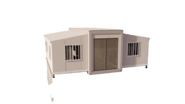 Prefabricated 20ft Foldable House Expandable Container Home Workshop Warehouse Office
