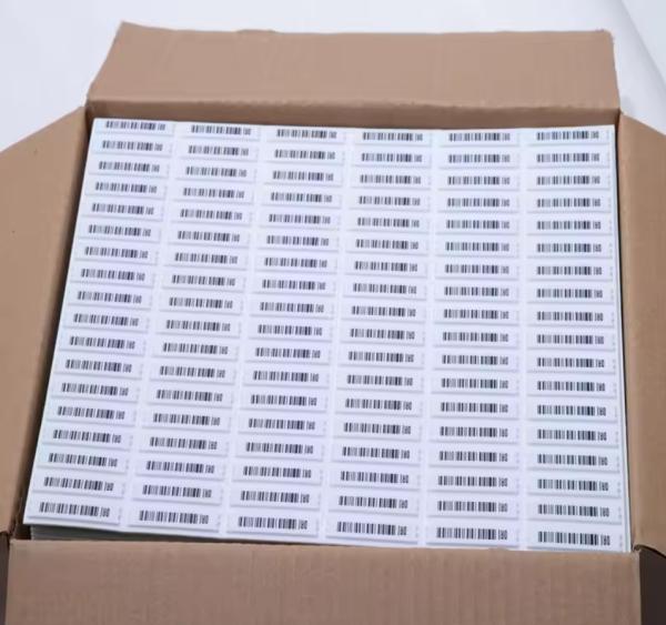 Retail Security Anti-Theft 58 KHz EAS Soft Tag Strips AM Soft Label Barcode Alarm Sticker for Shopping Mall ASC+chip Material