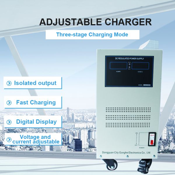 Practical 100A Rechargeable Car Battery , 48V Portable Auto Battery Charger