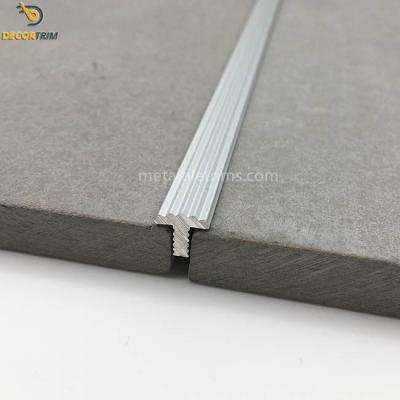 Aluminum 6063 T Shaped Floor Transition Strip Anti Slip For Vinvl Flooring