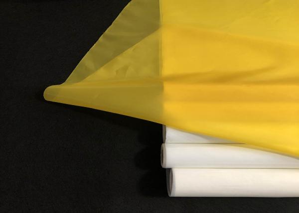 Professional 110 Mesh Silk Screen , Silk Screen Printing Mesh White Yellow Color